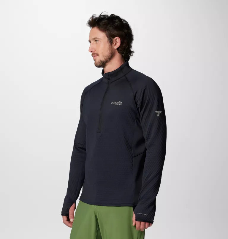 Men's Crystal Leaf™ Omni-Heat™ Helix Technical Half Zip Fleece