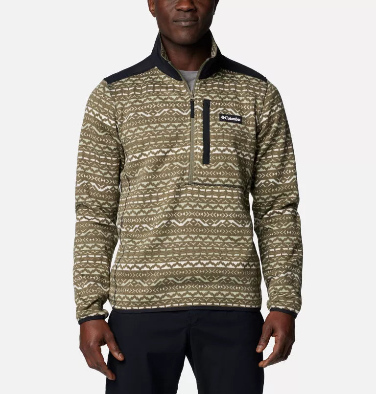 SWEATER WEATHER™ PRINTED HALF ZIP II