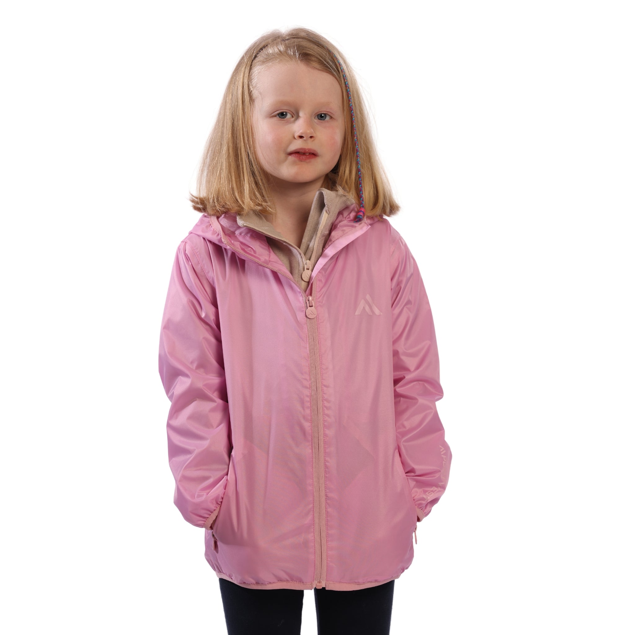 Girls pink hotsell rain jacket