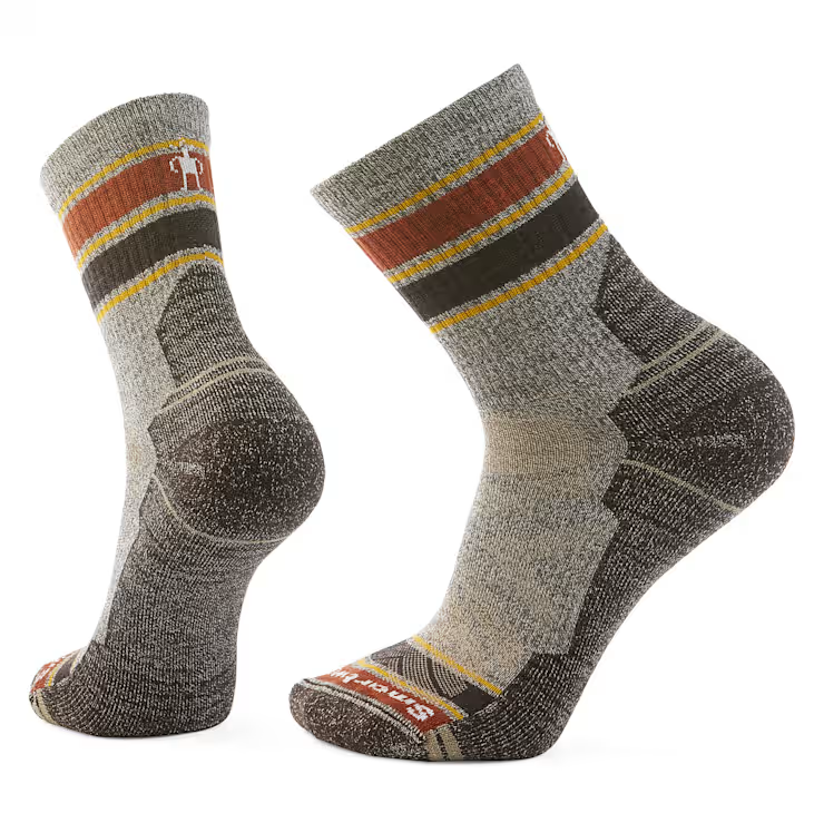 Hike Striped Mid Crew Socks