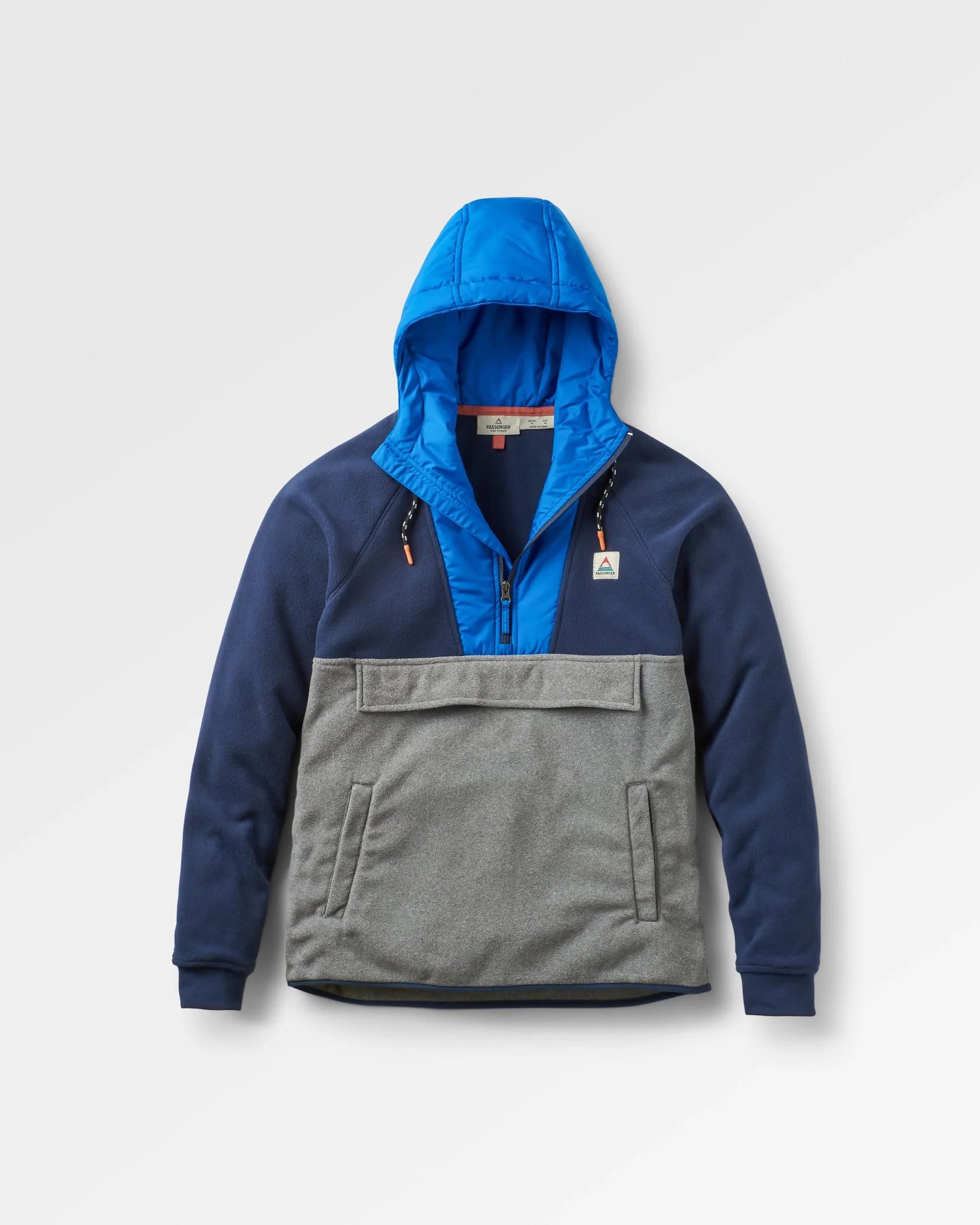 Woodland Hooded 1/2 Zip Recycled Polar Fleece